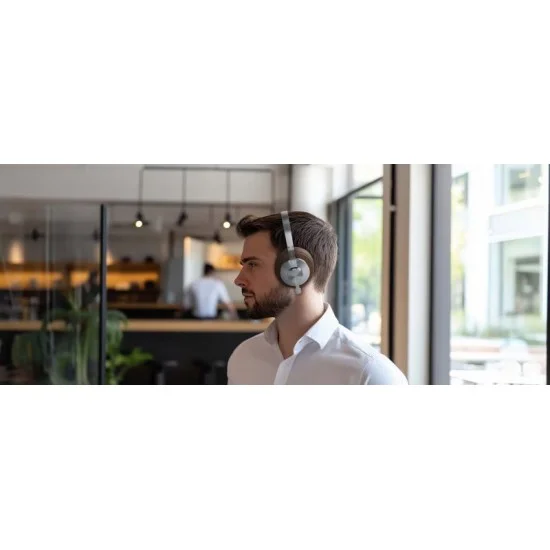 Moss Noise Cancelling Over-Ear Bluetooth Headphones with Up to 66 Hours of Battery Life - Brown